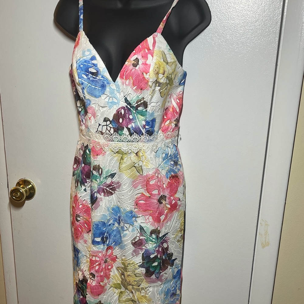 X-Small Dress The Population Joelle Floral Print